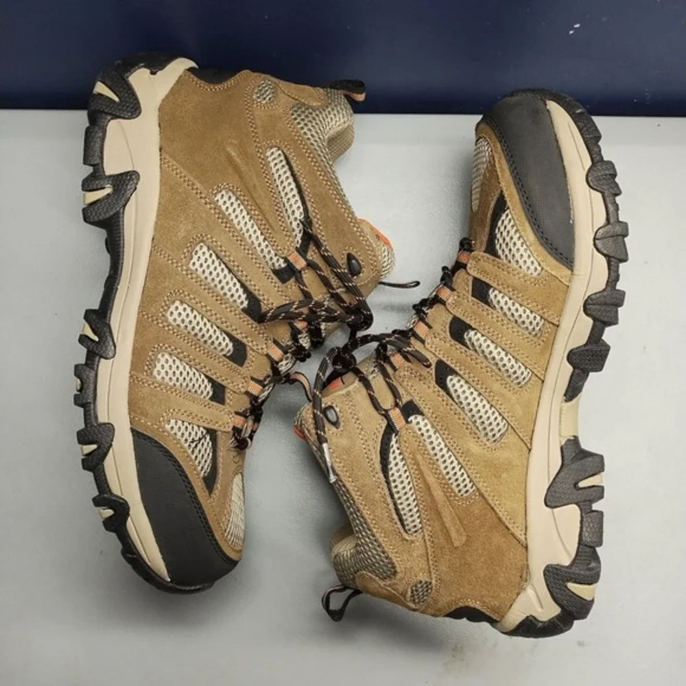 Khombu Hiking Boots Mens US Size‎ 11M Multicolor Leather Water Resistant Lace Up